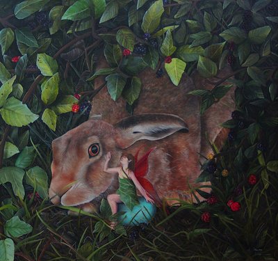 Sous les ronces, 2024 (huile sur toile) - Emma Pewsey