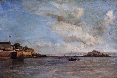 Douarnenez, marine, août 1865 - Emmanuel Lansyer