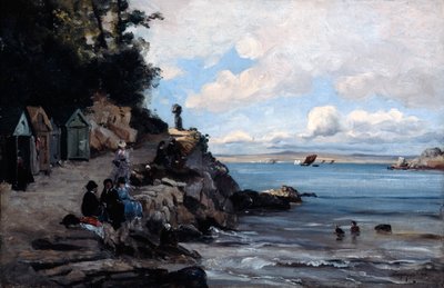 Samedi à la plage de bain pour femmes, 1876 - Emmanuel Lansyer