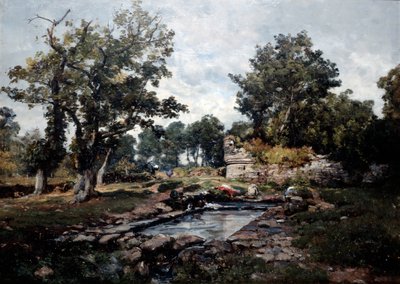 La blanchisserie de la Coataner le matin, 1883 - Emmanuel Lansyer