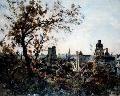 La Tour de Chevalot le soir, 1885 - Emmanuel Lansyer