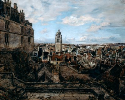 Vue depuis la terrasse du château de Loches, 1884 - Emmanuel Lansyer