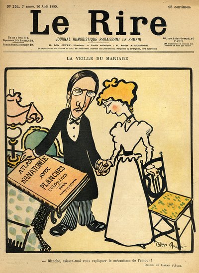 La veille du mariage, dessin de couverture de 
