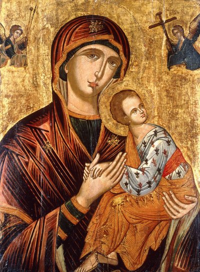 Une icône crétoise de la Mère de Dieu de la Passion, milieu du XVIIe siècle - Emmanuel Tzanes