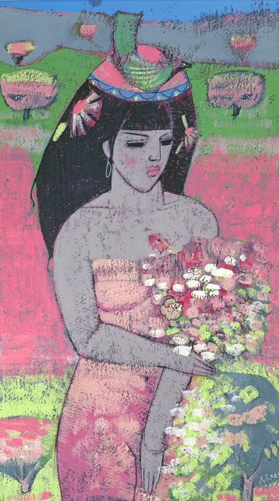 Habillée en Flora - Endre Roder