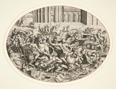 Bataille des Amazones - Enea Vico