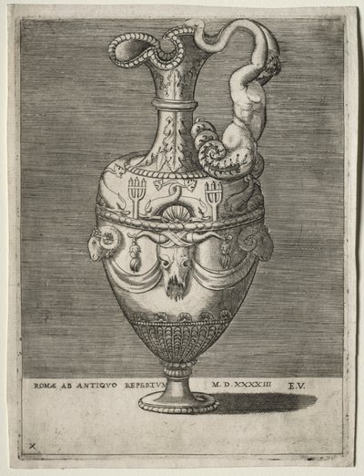 Aiguière ornée de dauphins, 1543 - Enea Vico
