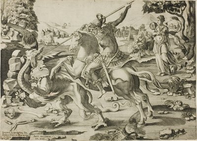 Saint Georges et le Dragon - Enea Vico