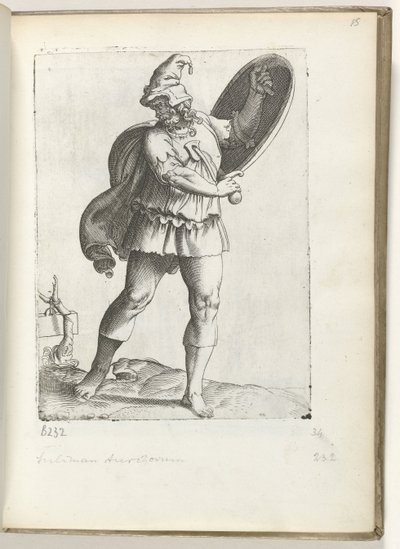 Guerrier espagnol vers 1550 (Diversarum gentium nostrae aetatis habitus) - Enea Vico