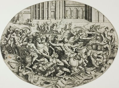 La Bataille des Amazones - Enea Vico