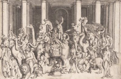 Le triomphe indien de Bacchus - Enea Vico.