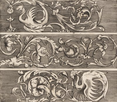 Trois frises avec feuillage ornemental, ca. 1541-43 - Enea Vico