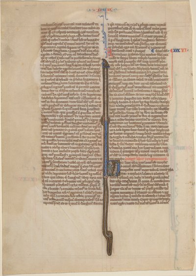 Feuille de manuscrit d