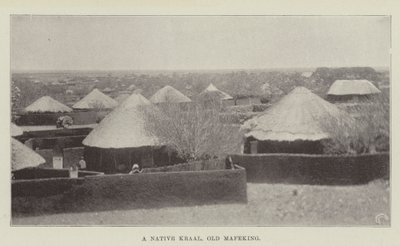 Un kraal indigène, vieux Mafeking - English Photographer