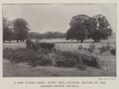 Un nouveau parc public, Avery Hill, Eltham, acheté par le conseil du comté de Londres - English Photographer
