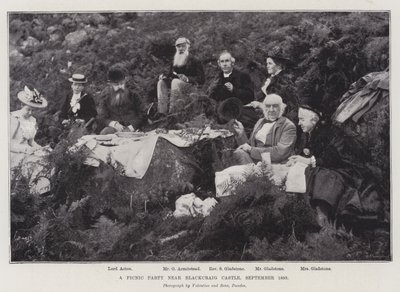 Un pique-nique près du château de Blackcraig, septembre 1893 - English Photographer