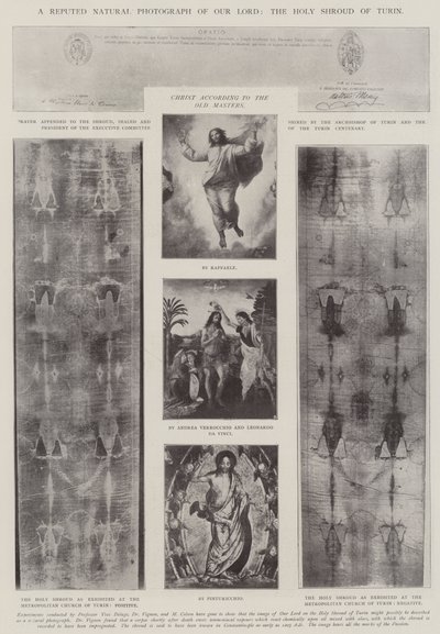 Une photographie réputée naturelle de Notre Seigneur, le Saint Suaire de Turin - English Photographer
