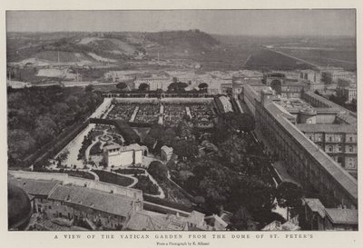 Vue du jardin du Vatican depuis le dôme de Saint-Pierre - English Photographer
