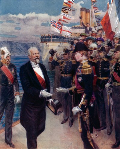 Visite du président français. La réception officielle par SAR le Prince de Galles à Portsmouth - English Photographer