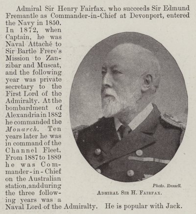 Amiral Sir H Fairfax - English Photographer