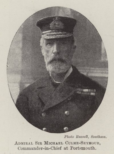 Amiral Sir Michael Culme-Seymour, commandant en chef à Portsmouth - English Photographer