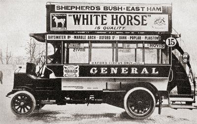 Un omnibus, vers 1910, de L