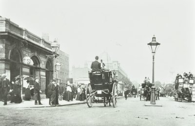 Station de Baker Street, Marylebone Road, Westminster LB : vue vers l