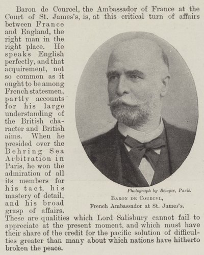 Baron de Courcel, ambassadeur de France à St James - English Photographer