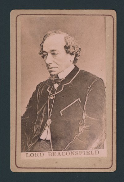 Benjamin Disraeli, carte de visite - English Photographer