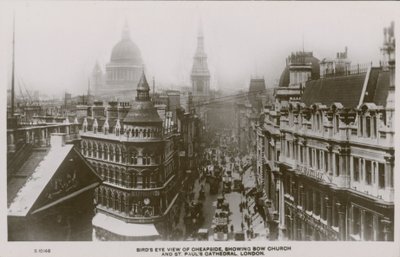 Vue aérienne de Cheapside montrant l