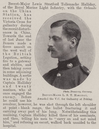 Brevet-Major L S T Halliday, décoré de la VC pour Bravoure à Pékin - English Photographer