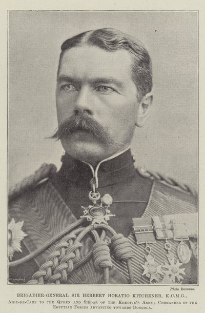 Brigadier-général Sir Herbert Horatio Kitchener, KCMG - English Photographer