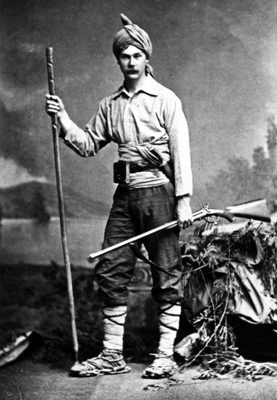 Chasseur britannique en Inde, vers 1870 - English Photographer
