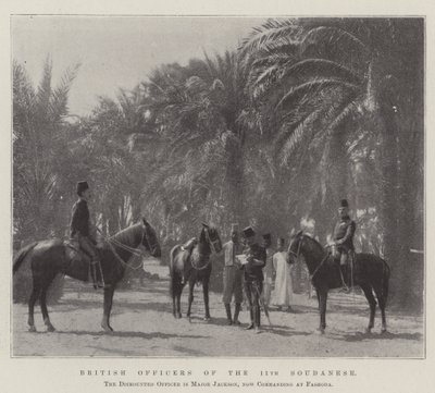 Officiers britanniques du 11e Soudanais - English Photographer