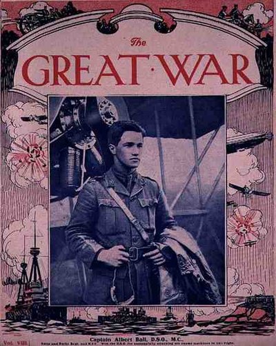 Capitaine Albert Ball (1896-1917) D.S.O, M.C., couverture de 