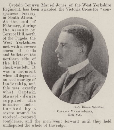 Capitaine Mansel-Jones, nouveau VC - English Photographer