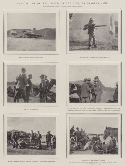 Capturé par De Wet, scènes dans le camp du chef de la guérilla - English Photographer