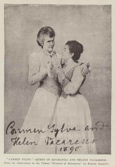Carmen Sylva (Reine de Roumanie) et Hélène Vacaresco - English Photographer