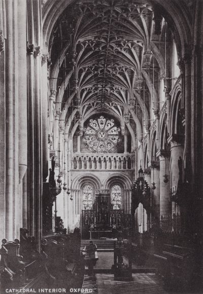 Intérieur de la cathédrale, Oxford - English Photographer