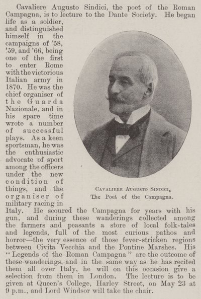 Cavaliere Augusto Sindici, le poète de la Campagna - English Photographer