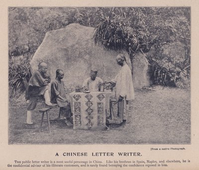 Écrivain de lettres chinois - English Photographer