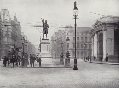 College Green, Dublin, avec la statue de Grattan - English Photographer