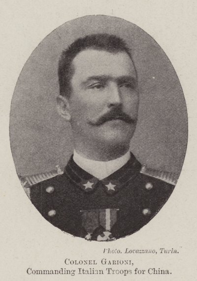 Colonel Garioni, commandant des troupes italiennes pour la Chine - English Photographer