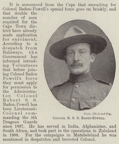 Colonel R S S Baden-Powell - English Photographer