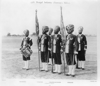 Groupe de couleurs, 45e régiment (Rattray