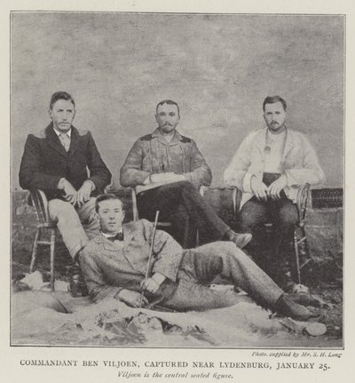 Commandant Ben Viljoen, capturé près de Lydenburg, 25 janvier - English Photographer
