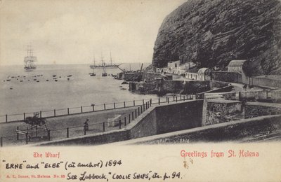 Navires coolies Erne et Elbe, Sainte-Hélène - English Photographer