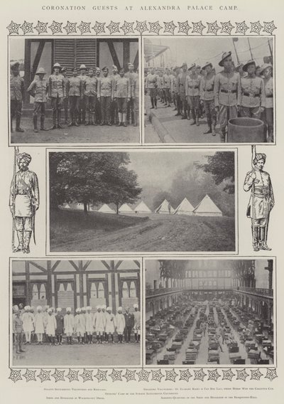 Invités au couronnement au camp d
