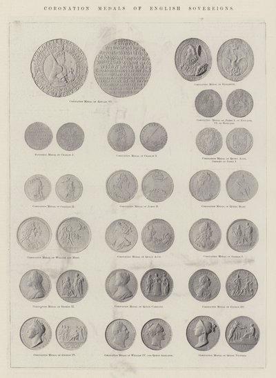Médailles de couronnement des souverains anglais - English Photographer