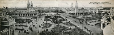 Cour des Arts depuis le Congress Hall, Exposition franco-britannique, Londres, 1908 - English Photographer